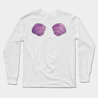 Mermaid Shells Bra Long Sleeve T-Shirt